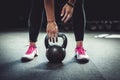 Woman with Kettlebell