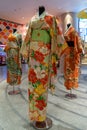 Woman Kimono costumes on mannequins at Tokyo Town in Pavilion Bukit Jalil Malaysia