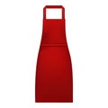 Woman kitchen apron mockup, realistic style