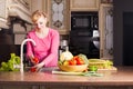 Woman in the kitchen Royalty Free Stock Photo