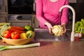 Woman in the kitchen Royalty Free Stock Photo