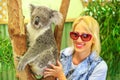 Woman with koala