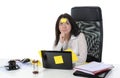 Woman with laptop Royalty Free Stock Photo