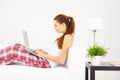 Woman with laptop Royalty Free Stock Photo