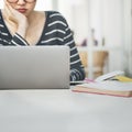 Woman Laptop Searching Research Connection Technology Concept Royalty Free Stock Photo