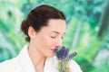 a woman with lavanda