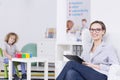 Woman leading occupational therapy Royalty Free Stock Photo
