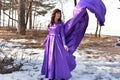 Woman Lilac Dress,