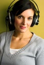 Woman listening music Royalty Free Stock Photo