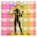Woman living in a gilded cage