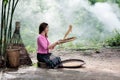 Woman in local thailand