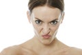 Woman looking disgusted Royalty Free Stock Photo