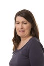 Woman looking disgusted Royalty Free Stock Photo
