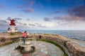 Lookout at Lindesnes Lighthouse in Norway