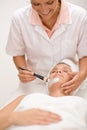 Woman at luxury spa beauty treatment Royalty Free Stock Photo