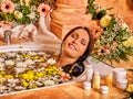 Woman at luxury spa Royalty Free Stock Photo