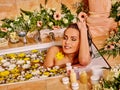 Woman at luxury spa Royalty Free Stock Photo