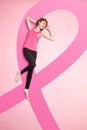 Prevention breast cancer concept Royalty Free Stock Photo