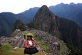 Woman in machu pichu