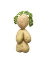 Woman made of potatoes