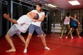Woman Makes Choke Hold In Self-defense Training