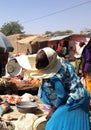 A woman on a market in Farcha, N'Djamena, Chad