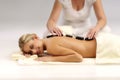 Woman on massage Royalty Free Stock Photo