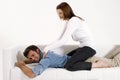 Woman massaging