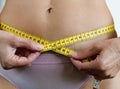 Woman Measuring Waist 2 Royalty Free Stock Photo