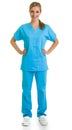 Woman in medical doctor suit