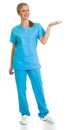 Woman in medical doctor suit