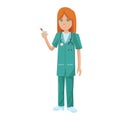 Woman medical nurse