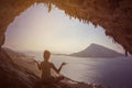 Woman meditating Royalty Free Stock Photo