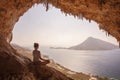 Woman meditating Royalty Free Stock Photo