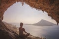 Woman meditating Royalty Free Stock Photo