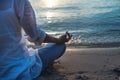 Woman meditating Royalty Free Stock Photo