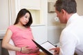 Woman Meeting With Obstetrician In Clinic