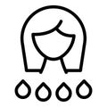 Woman menopause icon outline vector. Female health