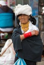 Woman from the Mestizo ethnic group in Otavalo, Ecuador Royalty Free Stock Photo