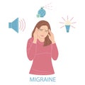 Woman Suffering From Migraine Headache