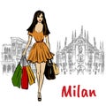 Woman in Milan