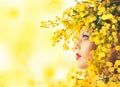 Woman mimosa beauty