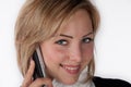 Woman with mobile phone Royalty Free Stock Photo