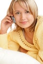 Woman with mobile phone Royalty Free Stock Photo