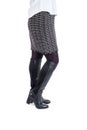 Woman Modeling New Shinny Black Knee High Boots