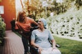 Woman with Mother. Cancer. Remission. Clinic. Royalty Free Stock Photo