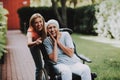 Woman with Mother. Cancer. Remission. Happiness Royalty Free Stock Photo