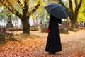 Woman Mourning at Cemetery Royalty Free Stock Photo