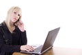 Woman multi-tasking Royalty Free Stock Photo