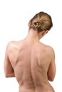 Woman muscular back